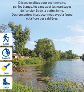 La petite Seine, hiking circuit in the Bassée-Montois, region of Provins