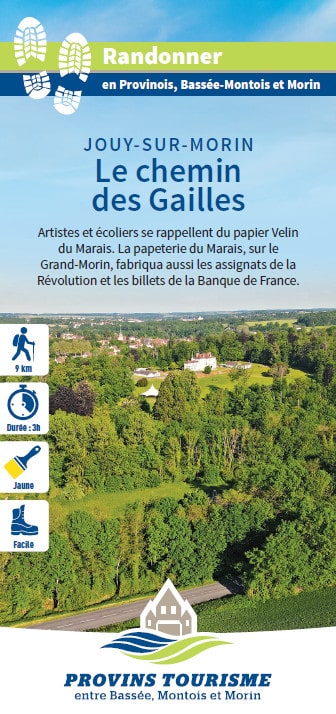 Le chemin des Gailles, randonnée pédestre dans la Vallée des 2 Morin, région de Provins