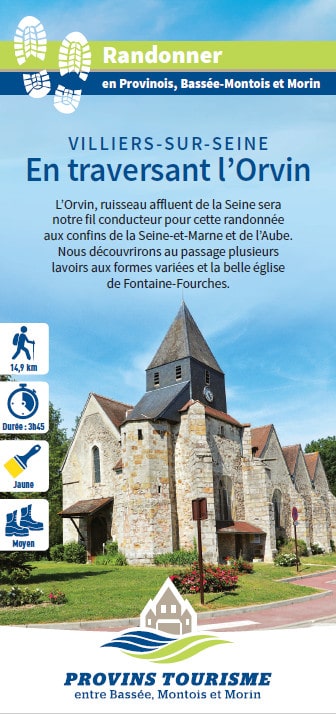 En traversant l’Orvin, randonnée pédestre dans le Bassée-Montois, région de Provins