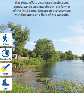 The little Seine, hiking in the Bassée-Montois, Provins region